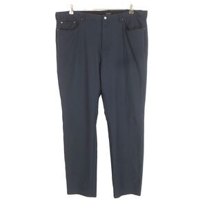 mens navy blue Greg Norman 5 pocket golf performance pants chino stretch 40 x 32